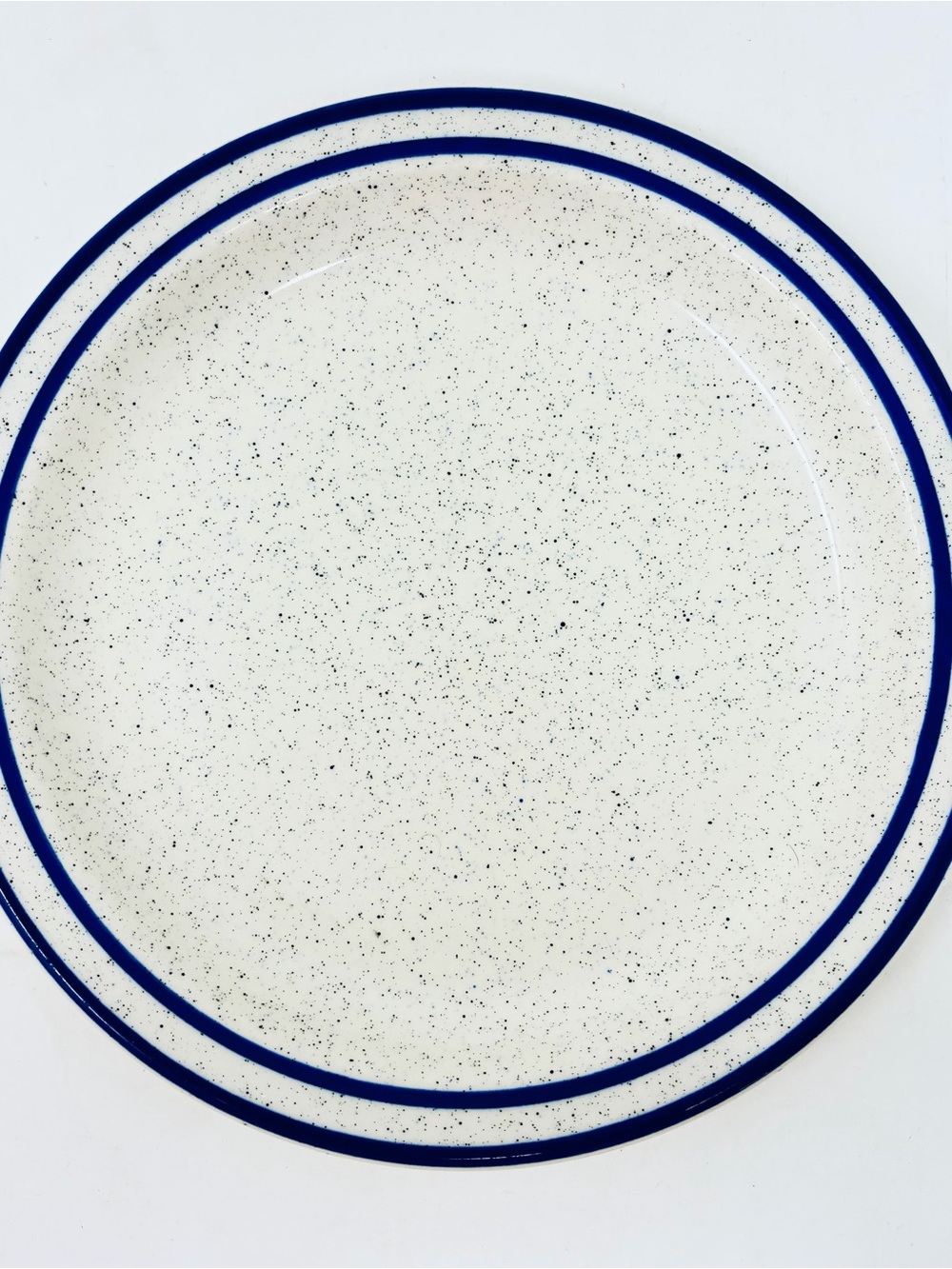 Buffalo China USA Restaurant Ware Speckled Blue Stripe 7” Salad Plate